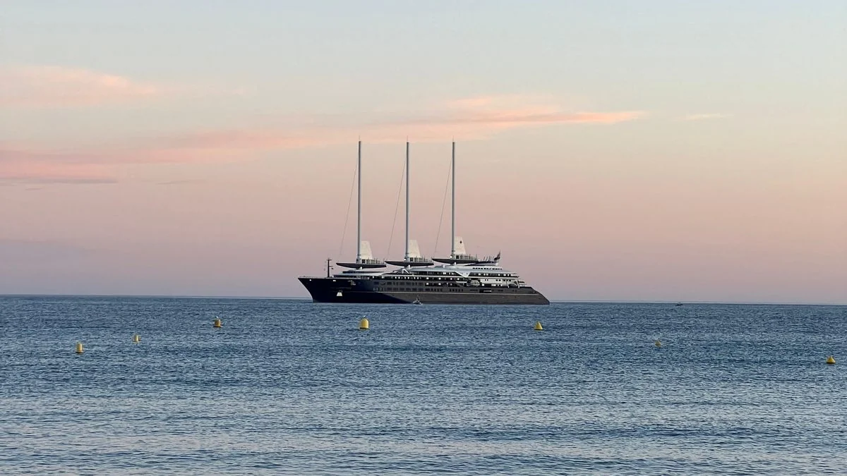 Orient Express Corinthian: World's Largest Sailing Yacht off Cannes - Yacht Cannes
